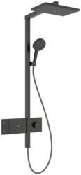 Hansgrohe Raindance Alive Q Showerpipe 210/340, 1jet, EcoSmart, ShowerSelect Comfort Szálcsiszolt Fekete Króm 24581340 (24581340)