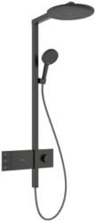 Hansgrohe Raindance Alive S Showerpipe 300, 2jet, EcoSmart, ShowerSelect Comfort Szálcsiszolt Fekete Króm 24596340 (24596340)