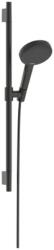 Hansgrohe Raindance Alive Select S Zuhanyszett 125, 3jet, EcoSmart, Unica S Pura 65 zuhanyrúddal Szálcsiszolt Fekete Króm 24602340 (24602340)