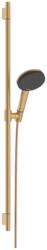 Hansgrohe Raindance Alive Select S Zuhanyszett 125, 3jet, EcoSmart, Unica S Puro 90cm-es zuhanyrúddal Szálcsiszolt Bronz 24603140 (24603140)