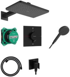 Hansgrohe Raindance Alive Q Zuhanytartó szett 210/340, 1jet, termosztáttal, iBox universal 2 alaptesttel Matt Fekete 24620670 (24620670)