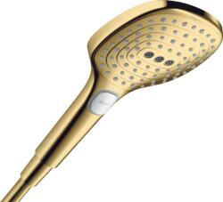 Hansgrohe Raindance Select E Kézizuhany 120, 3jet, PowderRain, EcoSmart Polírozott Arany Hatású 28728990 (28728990)