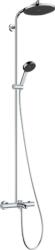 Hansgrohe Activera S Showerpipe 240, 1jet EcoSmart, kádtermosztáttal, Ecostat Fine Króm 28871000 (28871000)
