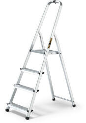 IRIS TOOLS HL-400-4S 4 (3+1) lépcsős alumínium létra, összecsukható, 125 kg teherbírás (HL-400-4S) - haztartasibolt