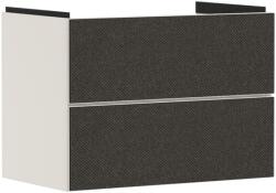 Hansgrohe Xevolos E Mosdószekrény 780/475, Matt Homokbézs színű, 2 fiókkal, normál mosdókhoz Textil sötétszürke 54179660 (54179660)