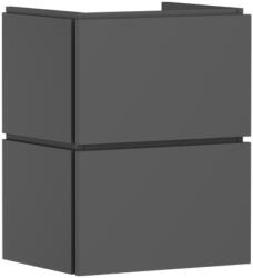 Hansgrohe Xilesa E Mosdószekrény 480/380, 2 fiókkal, PushOpen, kézmosóhoz Matt Palaszürke 54290760 (54290760)