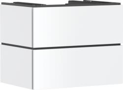 Hansgrohe Xilesa E Konzolos mosdószekrény 780/550, 2 fiókkal, Push-Open, ráültetett mosdótálhoz Matt Fehér 54300700 (54300700)