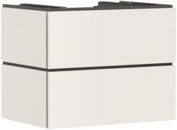 Hansgrohe Xilesa E Konzolos mosdószekrény 780/550, 2 fiókkal, Push-Open, ráültetett mosdótálhoz Matt Homokszín 54300780 (54300780)