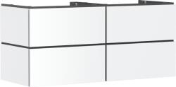 Hansgrohe Xilesa E Konzolos mosdószekrény 1370/550, 4 fiókkal, ráültetett mosdótálakhoz, balos Matt Fehér 54306700 (54306700)