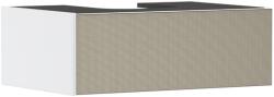 Hansgrohe Xevolos E Konzolos mosdószekrény Matt Fehér színben 780/550, 1 fiókkal, ráültetett mosdótálhoz Texturált bronz 54310390 (54310390)