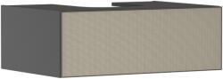 Hansgrohe Xevolos E Konzolos mosdószekrény Matt Palaszürke színben 780/550, 1 fiókkal, ráültetett mosdótálhoz Texturált bronz 54312390 (54312390)