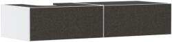Hansgrohe Xevolos E Konzolos mosdószekrény Matt Fehér színben 1370/550, 2 fiókkal, ráültetett mosdótálhoz, balos Textil sötétszürke 54319660 (54319660)