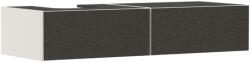 Hansgrohe Xevolos E Konzolos mosdószekrény Matt Homokbézs színben 1370/550, 2 fiókkal, ráültetett mosdótálhoz, balos Textil sötétszürke 54320660 (54320660)