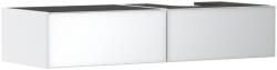 Hansgrohe Xevolos E Konzolos mosdószekrény Matt Fehér színben 1370/550, 2 fiókkal, ráültetett mosdótálhoz, jobbos Metálfehér 54322320 (54322320)