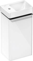Hansgrohe Xelu Q Mosdóegység-szett Magas Fényű Fehér színben 340/245, bal oldali ajtózsanérral, kézmosóval, balos Króm 54362000 (54362000)