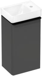 Hansgrohe Xelu Q Mosdóegység-szett Matt Gyémántszürke színben 340/245, jobb oldali ajtózsanérral, kézmosóval, jobbos Matt Fekete 54366670 (54366670)