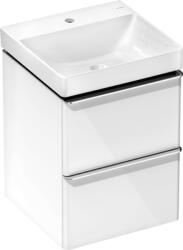 Hansgrohe Xelu Q Mosdóegység-szett Magas Fényű Fehér színben 480/475, 2 fiókkal, kézmosóhoz Króm 54368000 (54368000)