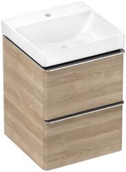 Hansgrohe Xelu Q Mosdóegység-szett Természetes Tölgy színben 480/475, 2 fiókkal, kézmosóval Króm 54370000 (54370000)