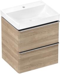Hansgrohe Xelu Q Mosdóegység-szett Természetes Tölgy színben 580/475, 2 fiókkal, normál mosdóhoz Króm 54373000 (54373000)
