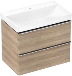 Hansgrohe Xelu Q Mosdóegység-szett Természetes Tölgy színben 780/475, 2 fiókkal, mosdókagylóval Króm 54376000 (54376000)