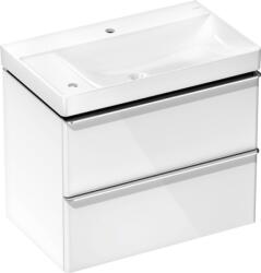 Hansgrohe Xelu Q Mosdóegység-szett Magas Fényű Fehér színben 780/475, 2 fiókkal, normál mosdóhoz, balos Króm 54377000 (54377000)