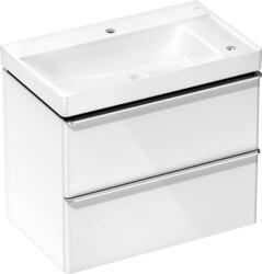 Hansgrohe Xelu Q Mosdóegység-szett Magas Fényű Fehér színben 780/475, 2 fiókkal, normál mosdóhoz, jobbos Króm 54380000 (54380000)