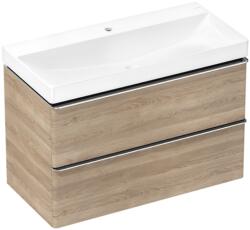 Hansgrohe Xelu Q Mosdóegység szett Természetes Tölgy színű, 2 fiókos mosdószekrénnyel 980/475, mosdókagylóval Króm 54385000 (54385000)