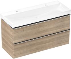 Hansgrohe Xelu Q Mosdóegység szett Természetes Tölgy színű, 2 fiókos mosdószekrénnyel 1180/475, mosdókagylóval Króm 54388000 (54388000)