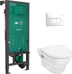 Hansgrohe GladeLake S Teljes WC-szett falsík alatti öblítőrendszerrel, iFrame Original Q öblítőlappal, GladeLake WC-ülőkével 60301450 (60301450)