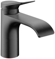 Hansgrohe Vivenis Egykaros mosdócsaptelep 80, CoolStart, lefolyógarnitúra nélkül Szálcsiszolt Fekete Króm 75015340 (75015340)