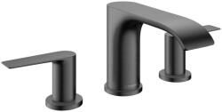 Hansgrohe Vivenis Mosdócsaptelep 90, automata lefolyógarnitúrával Szálcsiszolt Fekete Króm 75033340 (75033340)
