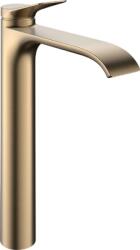 Hansgrohe Vivenis Egykaros mosdócsaptelep 250, mosdótálakhoz, CoolStart, automata lefolyógarnitúrával Szálcsiszolt Bronz 75044140 (75044140)