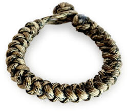 WARAGOD Paracord karkötő állítható csattal Ectar, camo prérifarkas