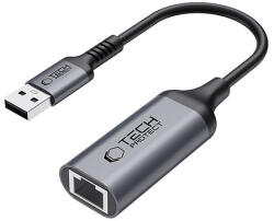Tech-Protect UltraBoost USB-A 3.0 / Ethernet RJ45 1000Mbps adapter - fekete