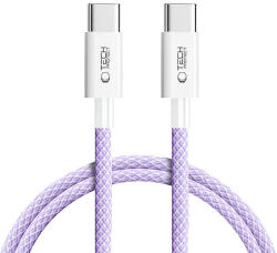 Tech-Protect Ultraboost Lite USB-C PD60W/3A kábel 1m - lila