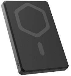 Urban Armor Gear Ultra Slim 5K 5000 mAh külső akkumulátor 10 W-os állvánnyal, MagSafe kompatibilis USB-C kábellel - fekete/szürke