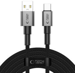Tech-Protect Ultraboost DNA USB-A / USB-C kábel 15W/3A 300cm - szürke