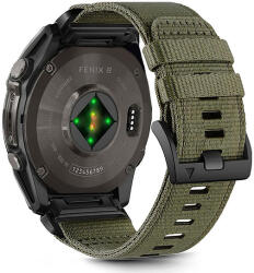 Tech-Protect nejlon szíj Garmin Fenix 5X / 5X PLUS / 6X / 6X PRO / 7X / 8 készülékhez (51 mm) - zöld
