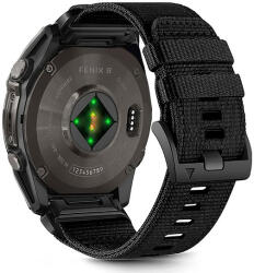 Tech-Protect nejlon szíj Garmin Fenix 5X / 5X PLUS / 6X / 6X PRO / 7X / 8 készülékhez (51 mm) - fekete