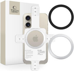 Tech-Protect MMP-110 2 az 1-ben mágneses gyűrű MagSafe-fel - ezüst-fekete