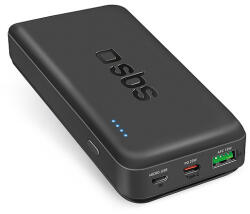 SBS TTBB20000PD20K 20000 mAh 20W PD USB-C, USB-A, Micro-USB külső akkumulátor - fekete