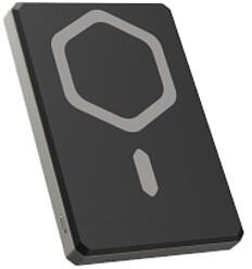 Urban Armor Gear Ultra Slim 5K 5000 mAh külső akkumulátor, állvánnyal, 10 W-os USB-C kábellel, MagSafe kompatibilis - titán