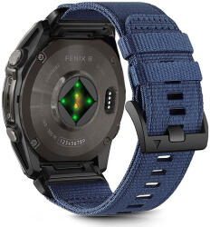 Tech-Protect nejlon szíj Garmin Fenix 5X / 5X PLUS / 6X / 6X PRO / 7X / 8 készülékhez (51 mm) - kék