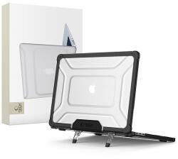 Tech-Protect SmartShell Pro tok MacBook Air 13" 2023-2025 M2 / M3 / M4-hez - átlátszó és fekete