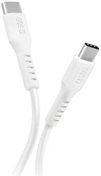 SBS TECABLETCC10W USB-C kábel - USB-C tápellátás 25W 1 m - fehér