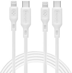 Spigen DuraSync MFi USB-C / Lightning kábel 2 db-os csomag 100 cm - fehér
