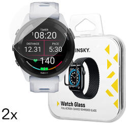 Wozinsky Full Glue edzett üveg Garmin Forerunner 265S 46mm-hez (2 db. )