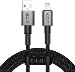 Tech-Protect UltraBoost DNA USB-A / Lightning kábel 15W/2.4A 200 cm - szürke