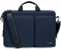 Tech-Protect Defender laptoptáska 17" -os laptophoz - sötétkék