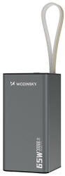 Wozinsky K65+ külső akkumulátor 65W 30000mAh 2x USB-C, 1x USB-A 65W - fekete